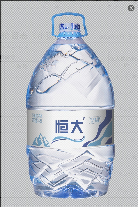 恒大一次性桶装纯净水 15.5L